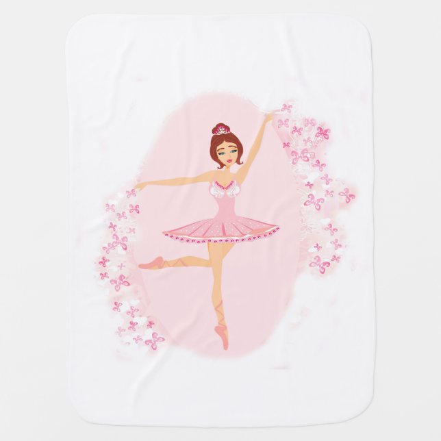Beautiful ballerina  Baby Blanket (Front)