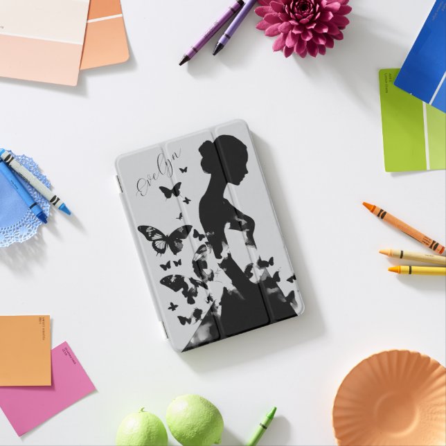 Beautiful Ballerina Butterflies Ethereal Art iPad Mini Cover (In Situ)