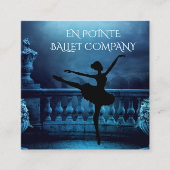 Beautiful Ballerina Dance Ballet Professional  Square Business Card by just4dance at Zazzle
