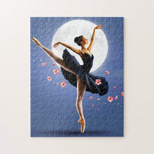 Beautiful Ballerina Dancing by Moonlight Jigsaw Puzzle (Vertical)