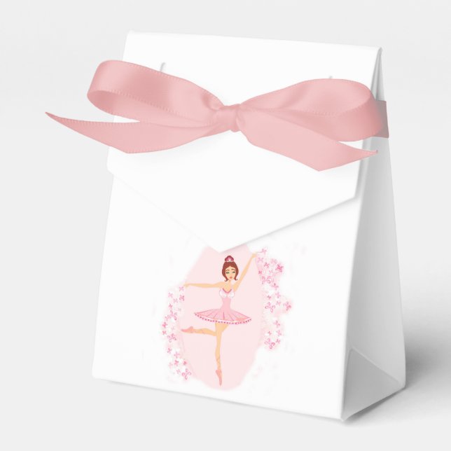 Beautiful ballerina  Favor Box (Front Side)