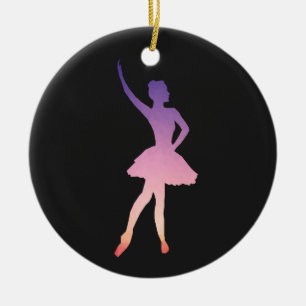 Beautiful ballerina gift for ballet girl ceramic ornament
