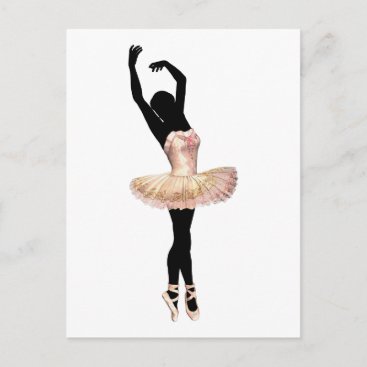 Beautiful Ballerina in pink Postcard