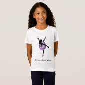 Beautiful Ballerina in purple T-Shirt (Front Full)