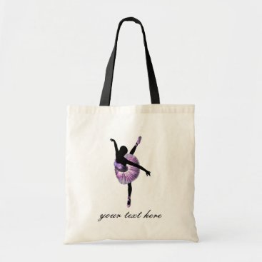 Beautiful Ballerina in purple Tote Bag