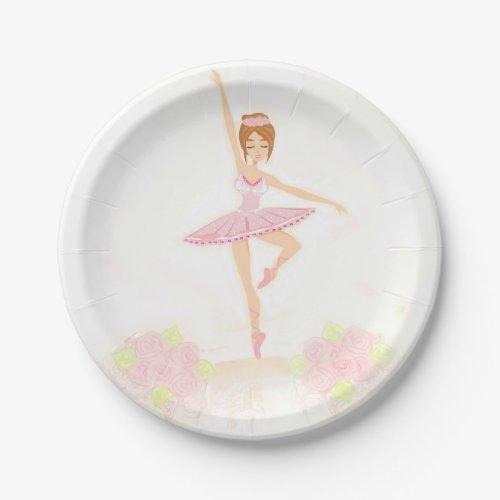 Beautiful ballerina Paper Plate