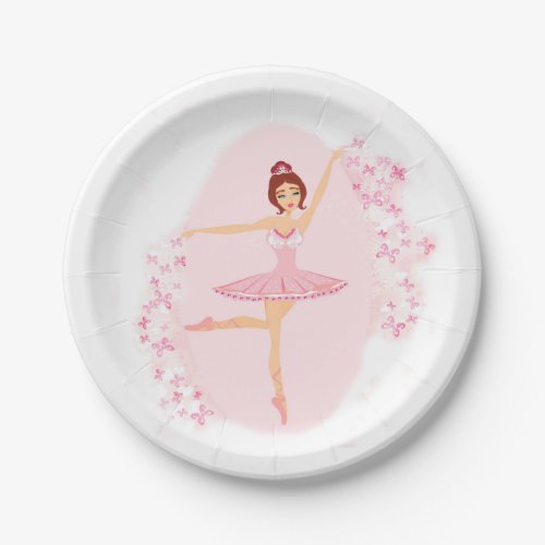 Beautiful ballerina  Paper Plate