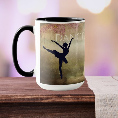 Beautiful Ballerina Swan Lake Dance Vintage Mug