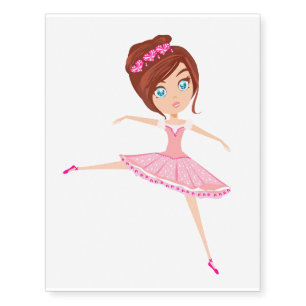 Beautiful ballerina temporary tattoos