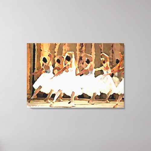 Beautiful Ballerinas Ballet Art Wrapped Canvas