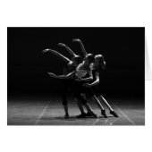 Beautiful Ballet Black and White Blank Card (Front Horizontal)