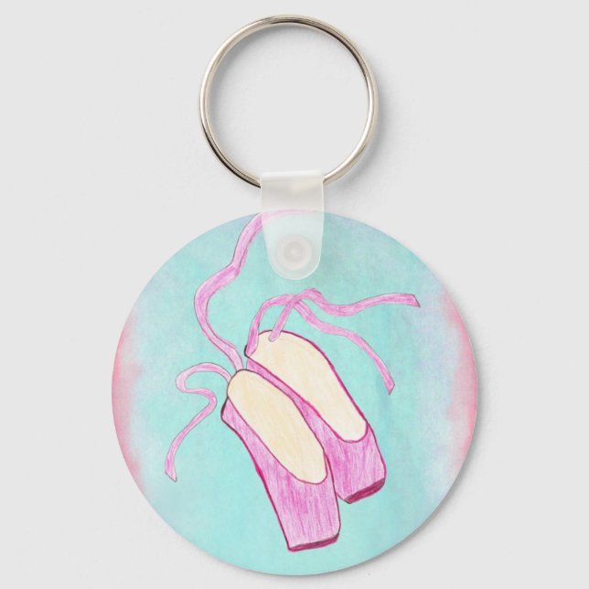 Beautiful Ballet Shoes Keychain (Front)