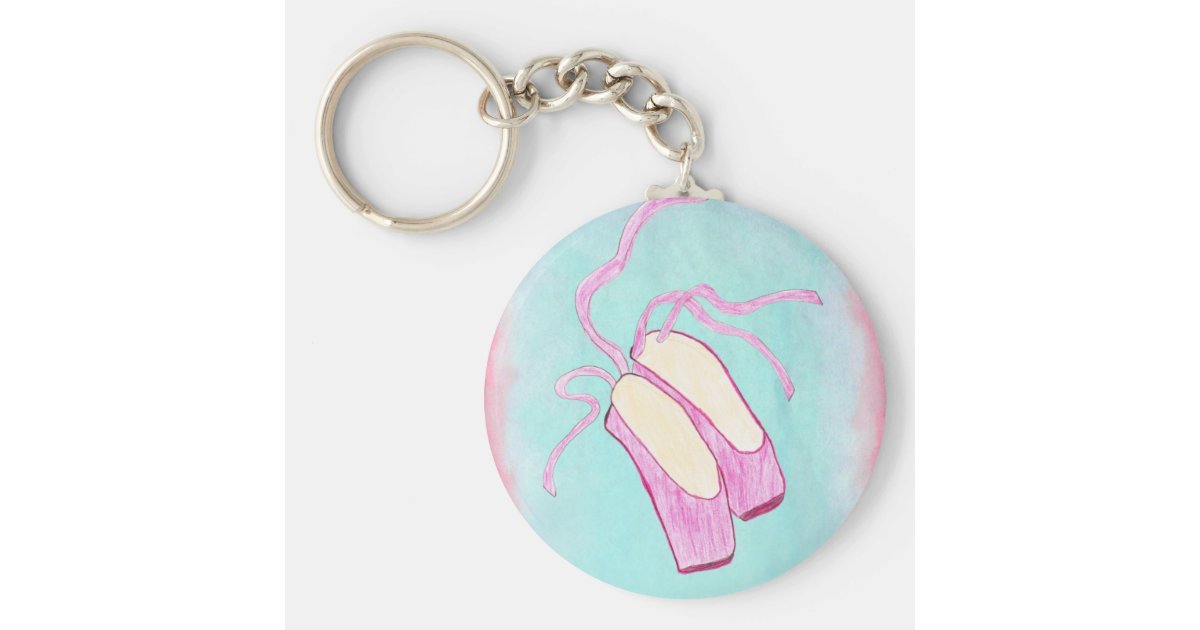Beautiful Ballet Shoes Keychain