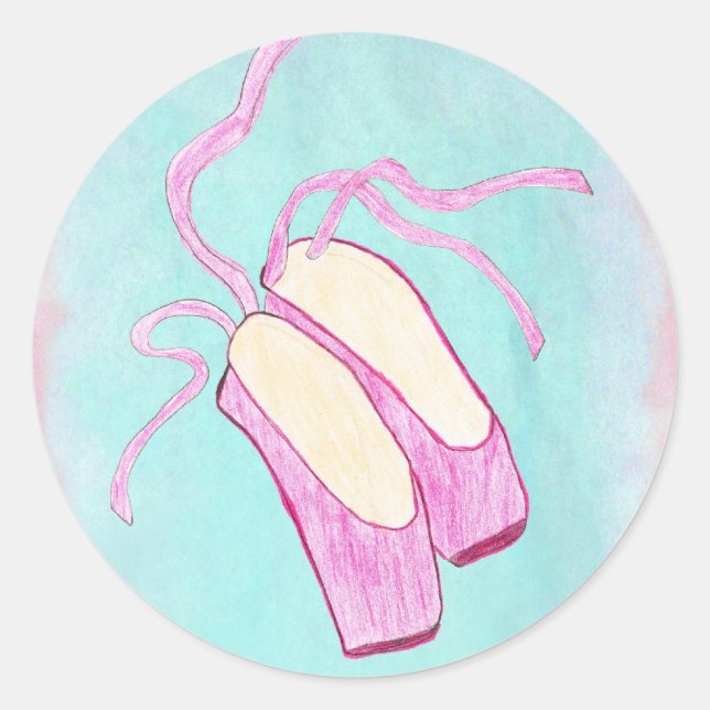 Beautiful Ballet Shoes Sticker (Front)