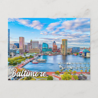 Beautiful Baltimore, Maryland, United States Postcard