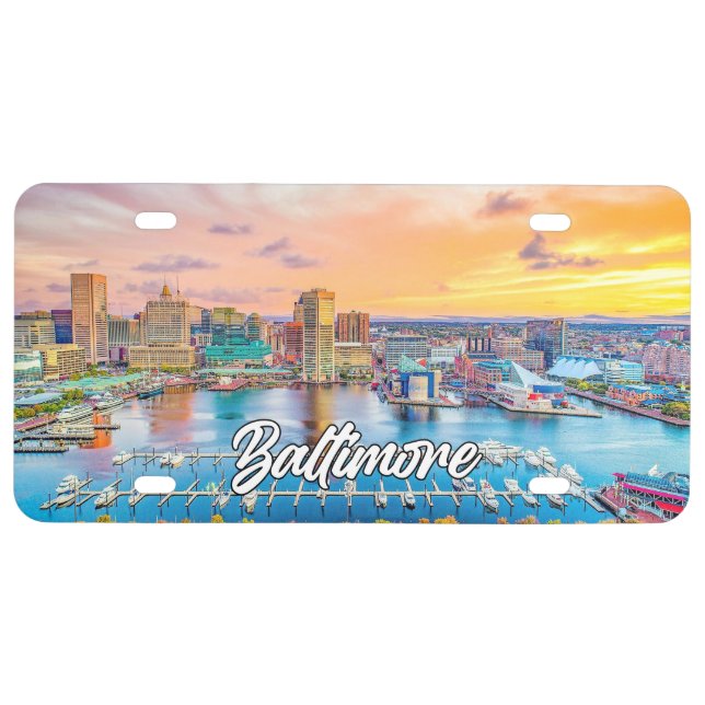 Beautiful Baltimore, Maryland, USA License Plate (Front)