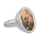Beautiful Barn Owl Ring (Side)