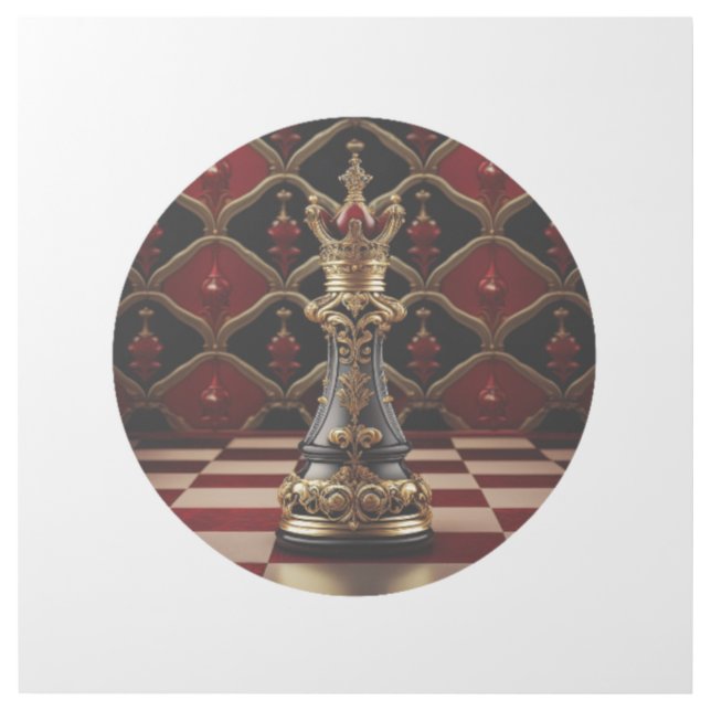 Beautiful Baroque Styled Chess Piece - The Queen Gallery Wrap (Front)