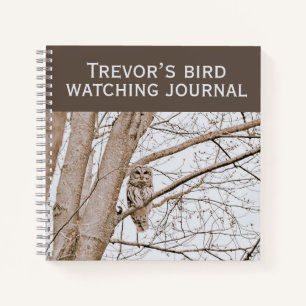 Beautiful Barred Owl Audubon Birding Notebook