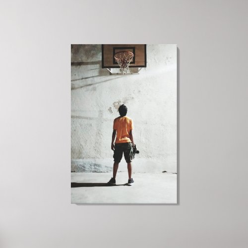 Beautiful Basketball Photography Canvas Print