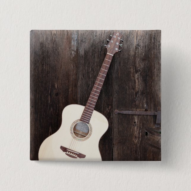 Beautiful Bass Guitar Button (Front)