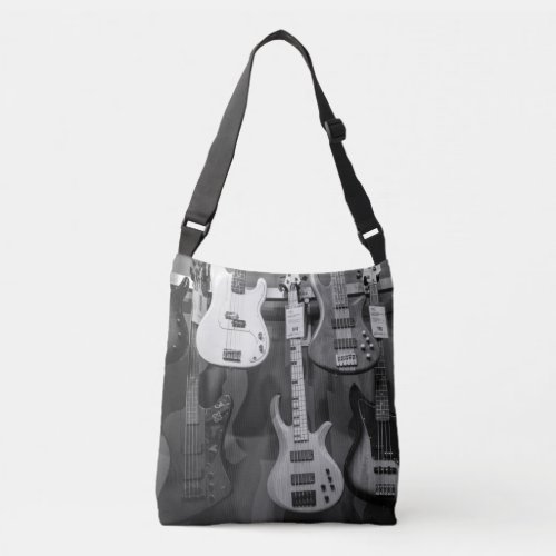 Beautiful Bass Guitar Crossbody Bag