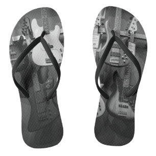 Beautiful Bass Guitar Flip Flops