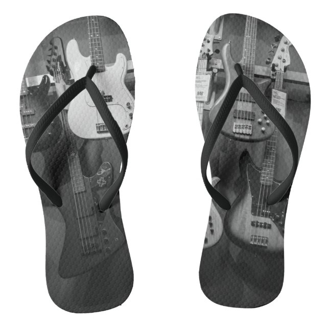Beautiful Bass Guitar Flip Flops (Footbed)