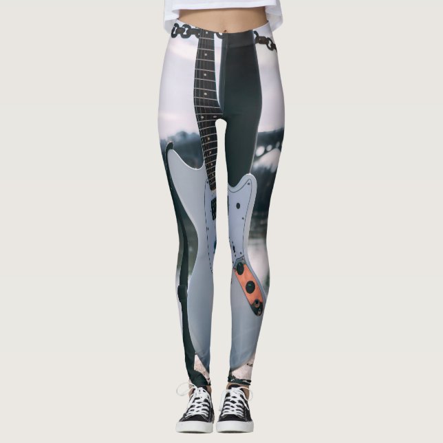 Beautiful Bass Guitar Leggings (Front)