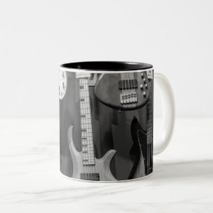 Beautiful Bass Guitar Two-Tone Coffee Mug