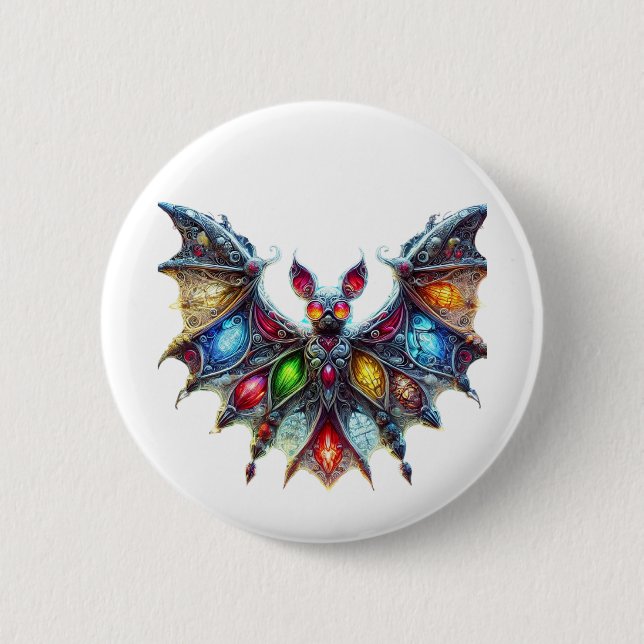 Beautiful Bat Button (Front)
