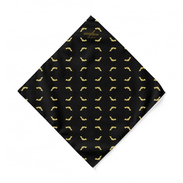 Beautiful Bat Pocket Square by Poet Adiela Akoo / Bandana (Front)