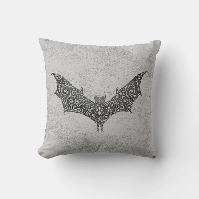 Beautiful Bat Throw Pillow (Front)