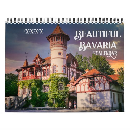 Beautiful Bavaria Customize Year  Calendar 