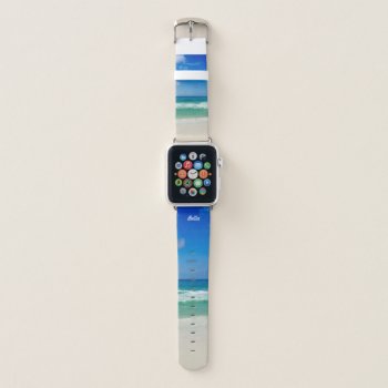 Beautiful Beach Apple Watch Band by epicdesigns at Zazzle