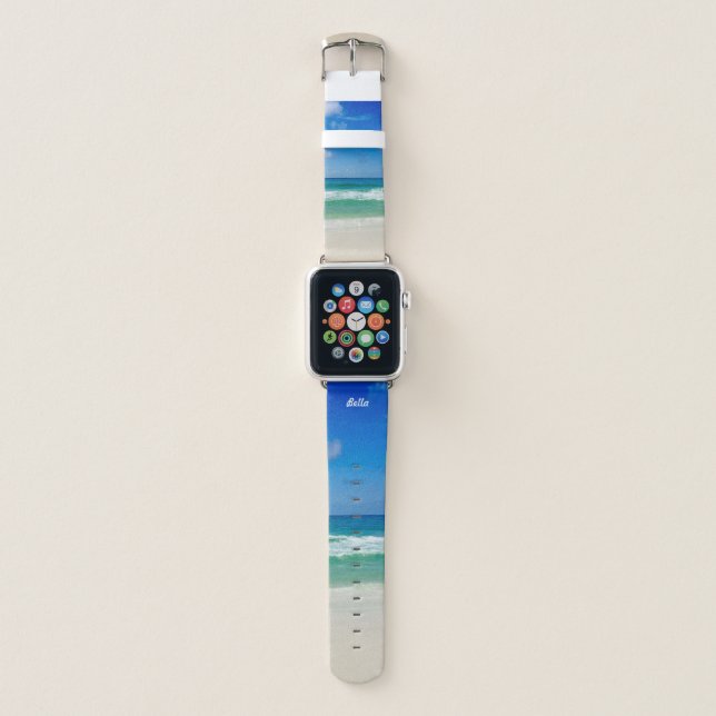 Beautiful Beach Apple Watch Band (Front)