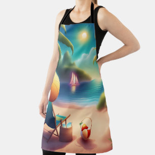 beautiful beach apron