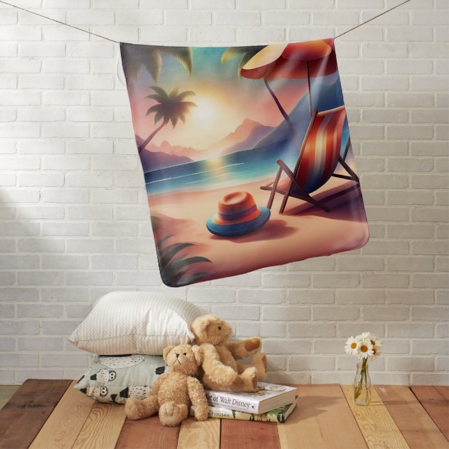 beautiful beach baby blanket (In Situ)