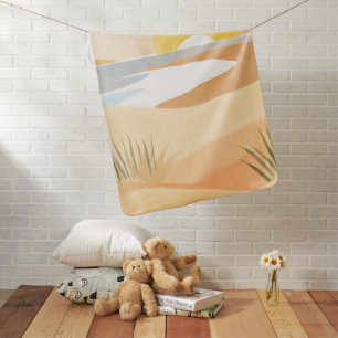 beautiful beach baby blanket