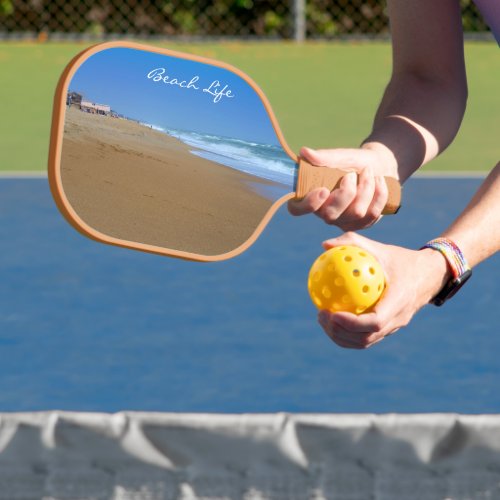 Beautiful Beach_Beach Life by Shirley Taylor Pickleball Paddle