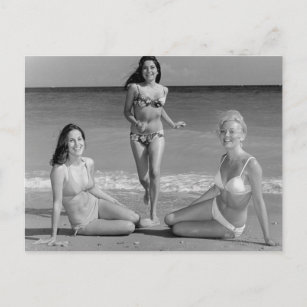 Beautiful Beach Bikini  Summer Time Girls Postcard