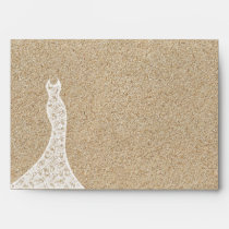 Beautiful Beach Bridal Shower Envelope