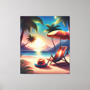 beautiful beach canvas print