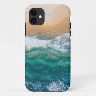 Beautiful beach crystal blue sea iPhone 11 Case