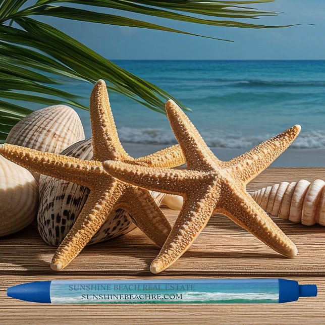 Beautiful Beach Custom Ocean Vacation Business Pen (Creator Uploaded)