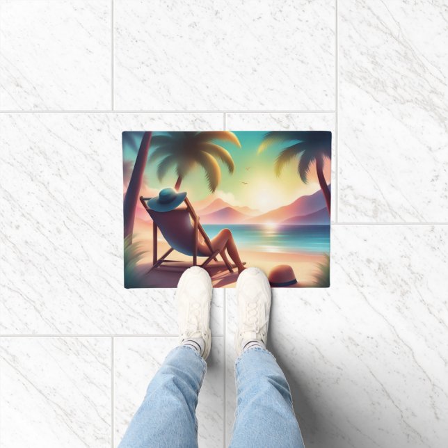 beautiful beach doormat (Indoor)