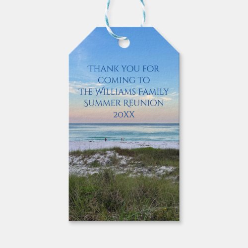 Beautiful Beach Event Custom Ocean Photography Gift Tags