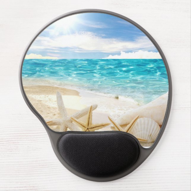 Beautiful Beach Gel Mousepad (Front)