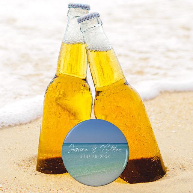  Beautiful Beach Horizon Personalized Wedding Bottle Opener (Creator Uploaded)