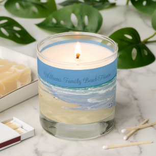 Beautiful Beach House Custom Coastal Home Scented Candle